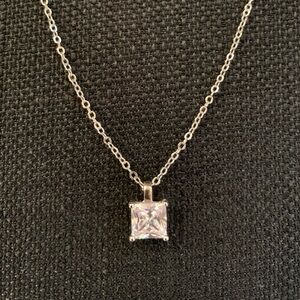 White House Black Market CZ Princess Drop Necklace